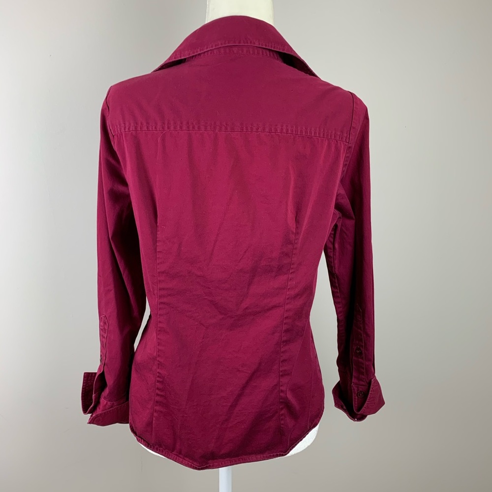 SOLD The Limited Button Down Dress Shirt Red - Picture 7 of 11
